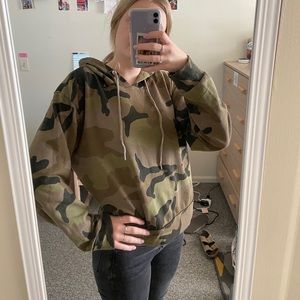 Nasty Gal Camo Hoodie